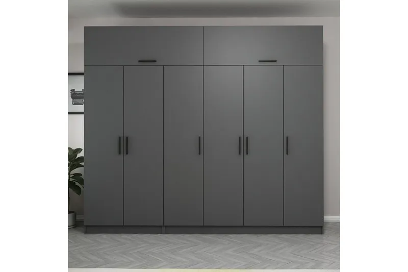 Fruitland Garderobe 270 cm, Antrasitt