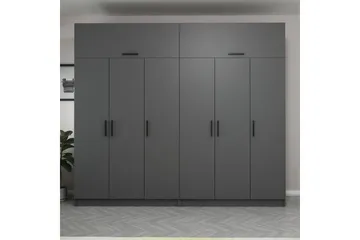 Fruitland Garderobe 270 cm - Antrasitt - Oppbevaring - Klesoppbevaring - Garderober & garderobesystem