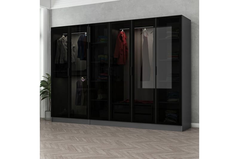 Fruitland Garderobe 270 cm - Antrasitt - Garderober & garderobesystem - Garderobeskap & klesskap