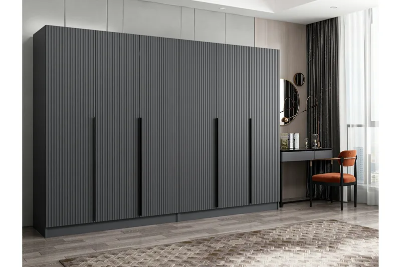 Fruitland Garderobe 270 cm, Antrasitt