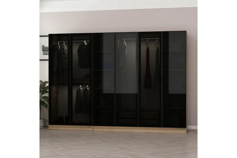 Fruitland Garderobe 270 cm - Brun - Oppbevaring - Klesoppbevaring - Garderober & garderobesystem