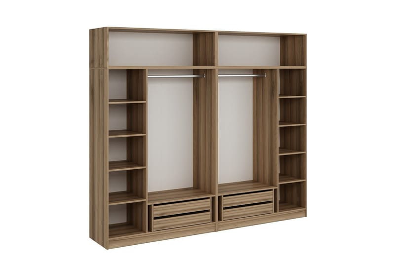 Fruitland Garderobe 270 cm - Brun - Oppbevaring - Klesoppbevaring - Garderober & garderobesystem