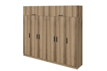 Fruitland Garderobe 270 cm - Brun - Oppbevaring - Klesoppbevaring - Garderober & garderobesystem
