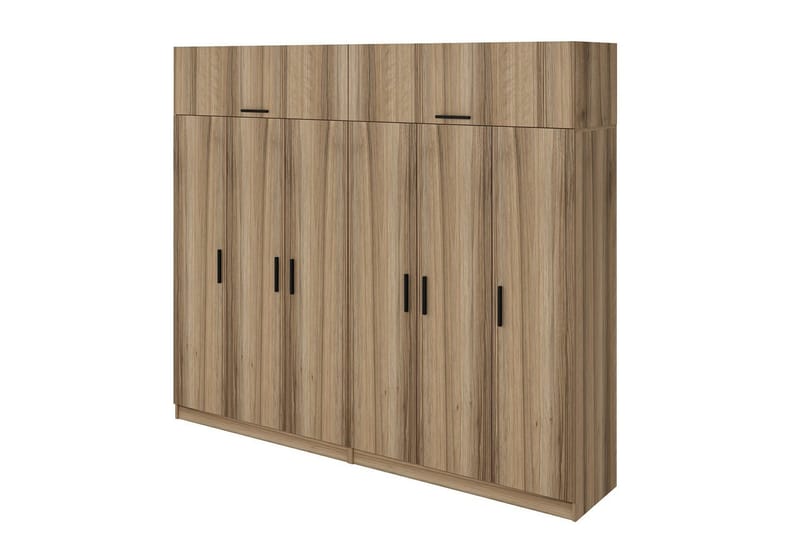 Fruitland Garderobe 270 cm - Brun - Oppbevaring - Klesoppbevaring - Garderober & garderobesystem