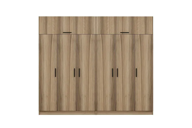 Fruitland Garderobe 270 cm - Brun - Oppbevaring - Klesoppbevaring - Garderober & garderobesystem
