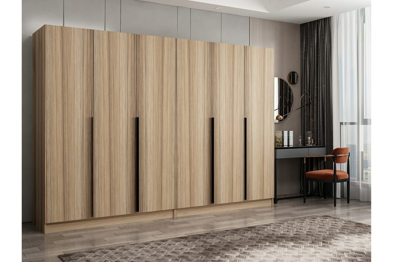 Fruitland Garderobe 270 cm - Eik - Oppbevaring - Klesoppbevaring - Garderober & garderobesystem