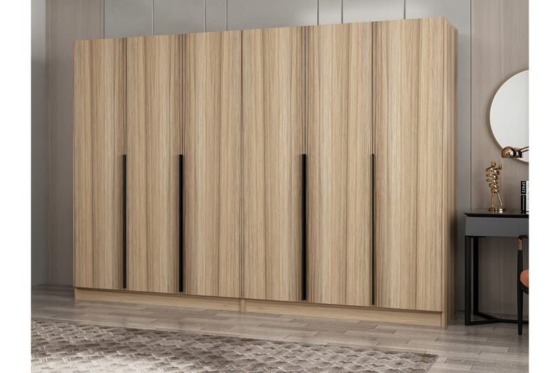 Fruitland Garderobe 270 cm - Eik - Oppbevaring - Klesoppbevaring - Garderober & garderobesystem