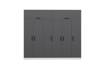 Fruitland Garderobe 270 cm - Grå/Hvit - Oppbevaring - Klesoppbevaring - Garderober & garderobesystem