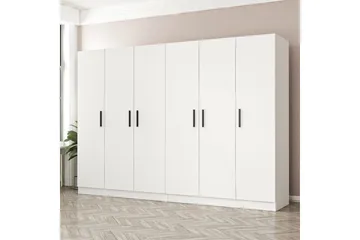 Fruitland Garderobe 270 cm - Hvit - Oppbevaring - Klesoppbevaring - Garderober & garderobesystem