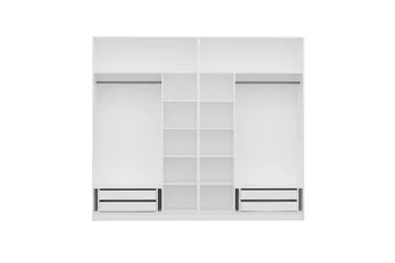 Fruitland Garderobe 270 cm - Hvit - Oppbevaring - Klesoppbevaring - Garderober & garderobesystem