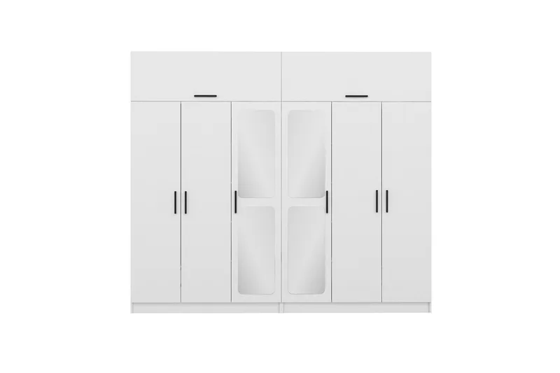 Fruitland Garderobe 270 cm - Hvit - Oppbevaring - Klesoppbevaring - Garderober & garderobesystem