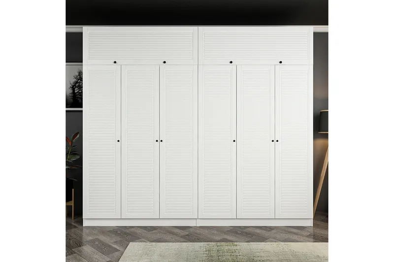 Fruitland Garderobe 270 cm, Hvit
