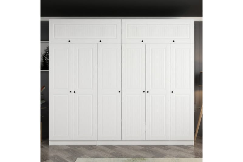 Fruitland Garderobe 270 cm - Hvit - Oppbevaring - Klesoppbevaring - Garderober & garderobesystem