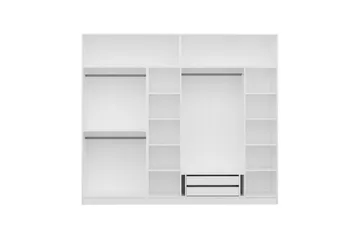 Fruitland Garderobe 270 cm - Hvit - Oppbevaring - Klesoppbevaring - Garderober & garderobesystem