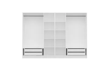 Fruitland Garderobe 270 cm - Hvit - Oppbevaring - Klesoppbevaring - Garderober & garderobesystem