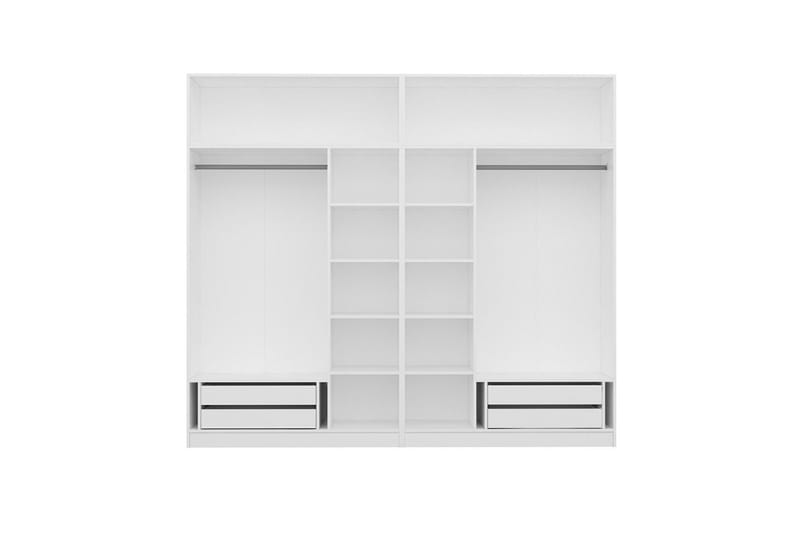 Fruitland Garderobe 270 cm - Hvit - Oppbevaring - Klesoppbevaring - Garderober & garderobesystem
