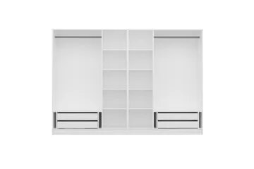 Fruitland Garderobe 270 cm - Hvit - Oppbevaring - Klesoppbevaring - Garderober & garderobesystem