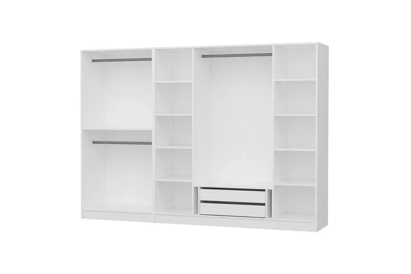 Fruitland Garderobe 270 cm - Hvit - Oppbevaring - Klesoppbevaring - Garderober & garderobesystem