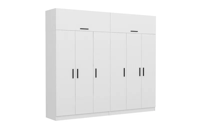 Fruitland Garderobe 270 cm - Hvit - Oppbevaring - Klesoppbevaring - Garderober & garderobesystem