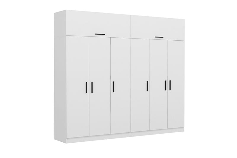 Fruitland Garderobe 270 cm - Hvit - Oppbevaring - Klesoppbevaring - Garderober & garderobesystem