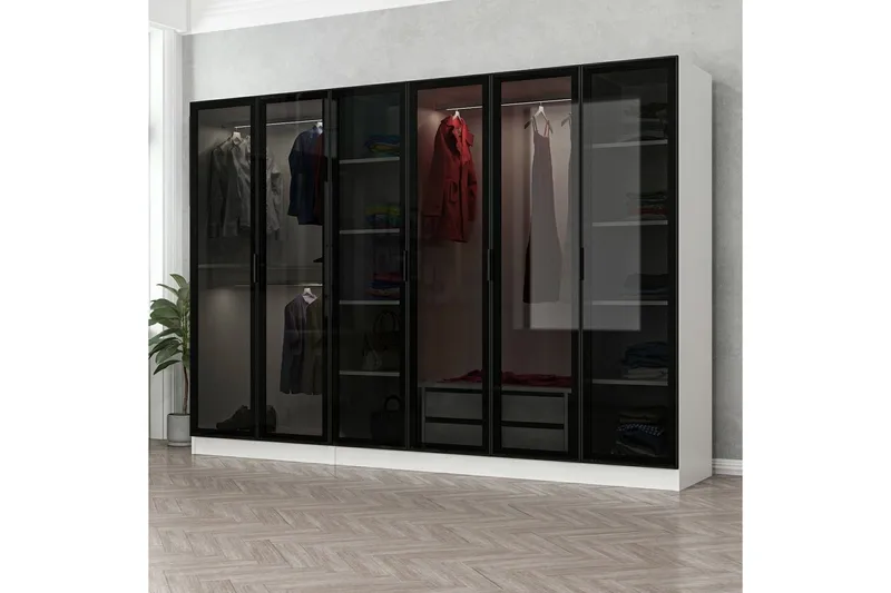 Fruitland Garderobe 270 cm, Hvit