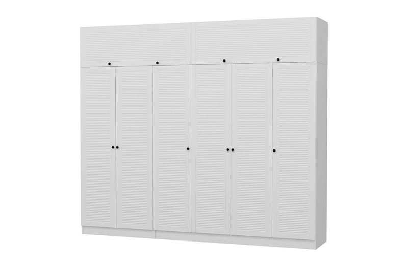 Fruitland Garderobe 270 cm - Hvit - Oppbevaring - Klesoppbevaring - Garderober & garderobesystem