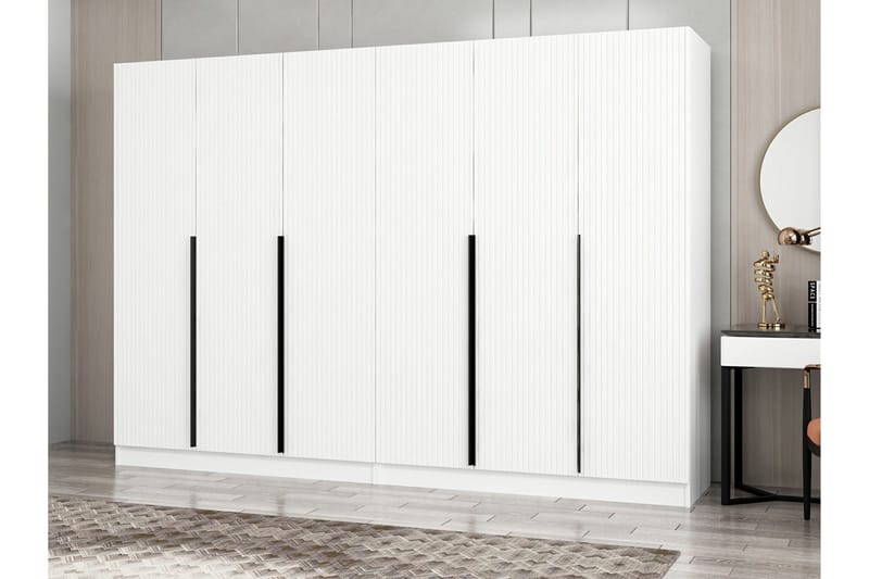 Fruitland Garderobe 270 cm - Hvit - Oppbevaring - Klesoppbevaring - Garderober & garderobesystem
