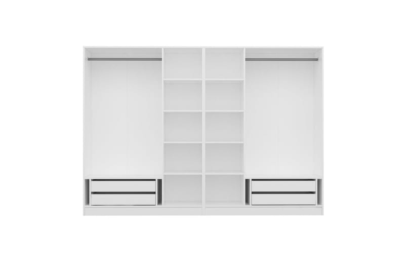 Fruitland Garderobe 270 cm - Hvit - Oppbevaring - Klesoppbevaring - Garderober & garderobesystem
