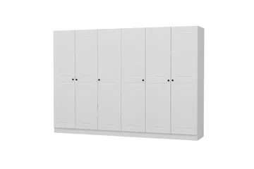 Fruitland Garderobe 270 cm - Hvit - Oppbevaring - Klesoppbevaring - Garderober & garderobesystem