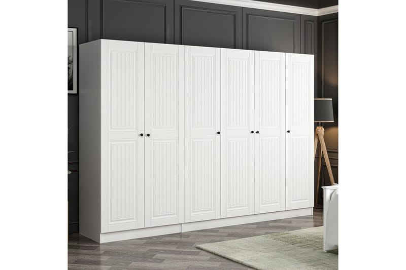 Fruitland Garderobe 270 cm - Hvit - Garderober & garderobesystem - Garderobeskap & klesskap