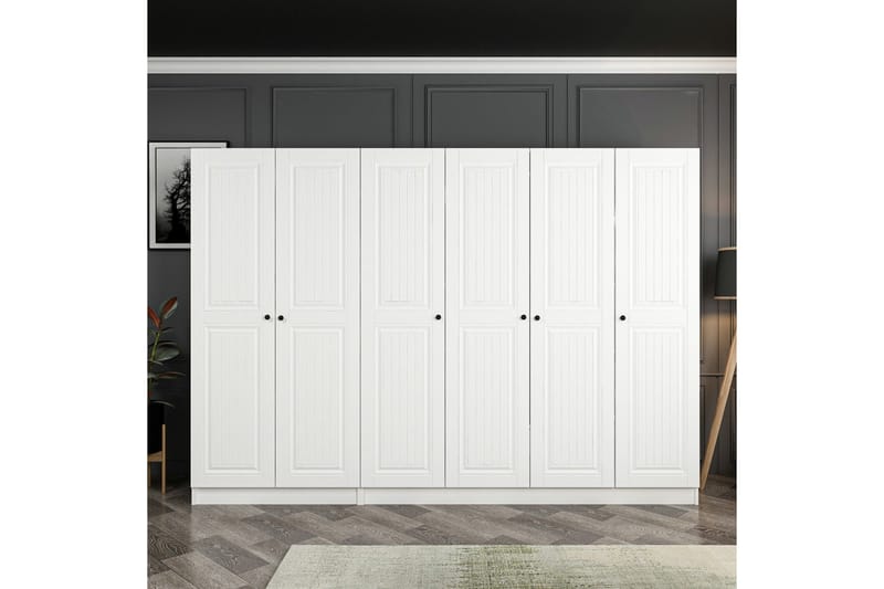 Fruitland Garderobe 270 cm - Hvit - Oppbevaring - Klesoppbevaring - Garderober & garderobesystem