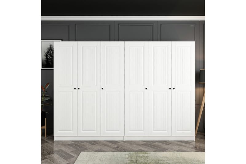 Fruitland Garderobe 270 cm - Hvit - Garderober & garderobesystem - Garderobeskap & klesskap