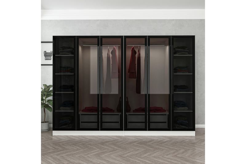 Fruitland Garderobe 270 cm - Hvit - Garderober & garderobesystem - Garderobeskap & klesskap