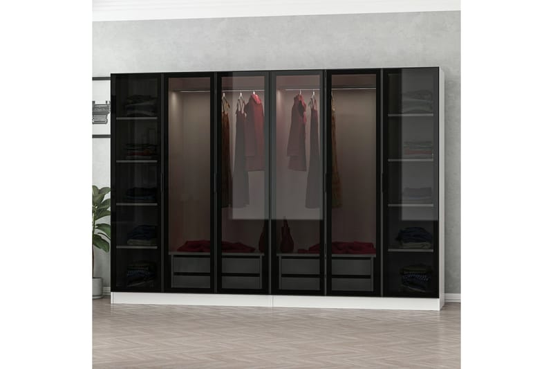 Fruitland Garderobe 270 cm - Hvit - Garderober & garderobesystem - Garderobeskap & klesskap