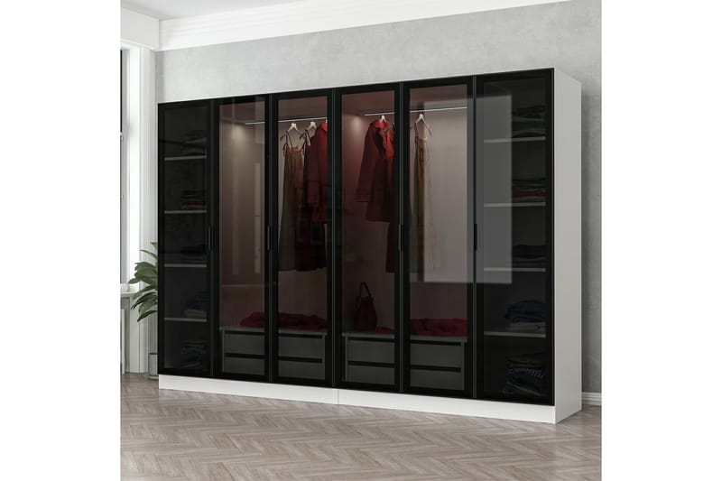 Fruitland Garderobe 270 cm - Hvit - Garderober & garderobesystem - Garderobeskap & klesskap