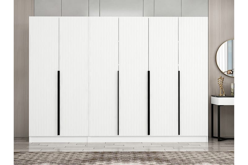 Fruitland Garderobe 270 cm - Hvit - Garderober & garderobesystem - Garderobeskap & klesskap