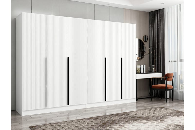 Fruitland Garderobe 270 cm - Hvit - Oppbevaring - Klesoppbevaring - Garderober & garderobesystem
