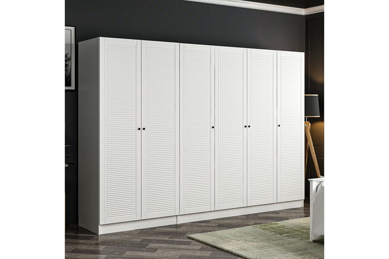 Fruitland Garderobe 270 cm - Hvit - Garderober & garderobesystem - Garderobeskap & klesskap