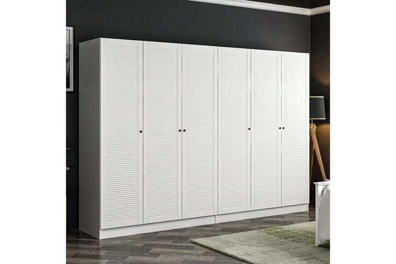 Fruitland Garderobe 270 cm - Hvit - Garderober & garderobesystem - Garderobeskap & klesskap