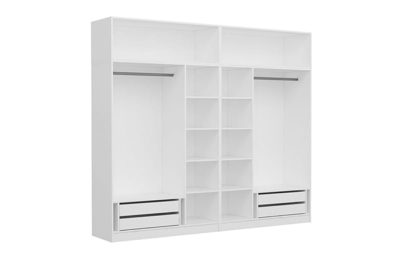 Fruitland Garderobe 270 cm - Hvit - Garderober & garderobesystem - Garderobeskap & klesskap