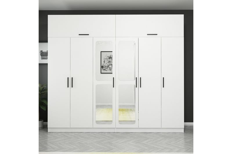 Fruitland Garderobe 270 cm - Hvit - Garderober & garderobesystem - Garderobeskap & klesskap