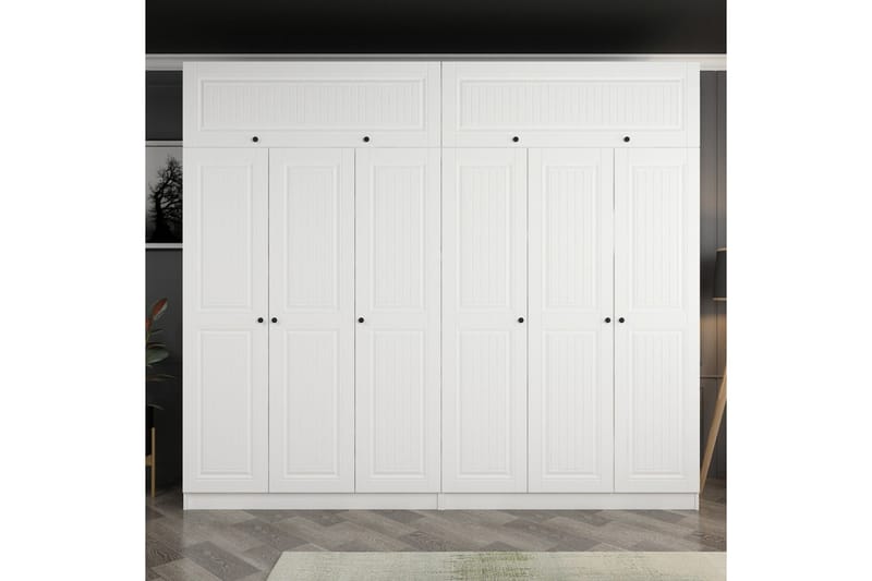 Fruitland Garderobe 270 cm - Hvit - Garderober & garderobesystem - Garderobeskap & klesskap