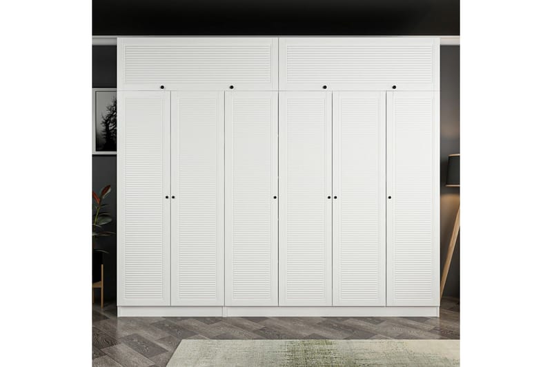 Fruitland Garderobe 270 cm - Hvit - Garderober & garderobesystem - Garderobeskap & klesskap