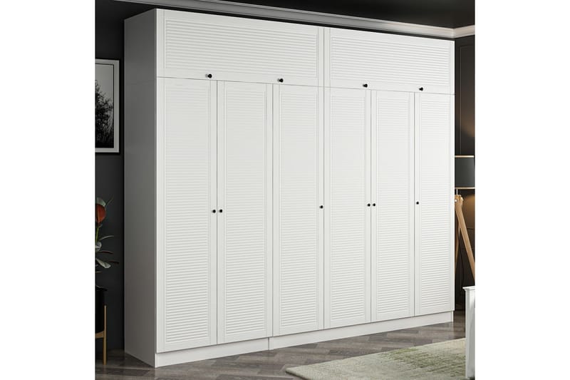 Fruitland Garderobe 270 cm - Hvit - Garderober & garderobesystem - Garderobeskap & klesskap