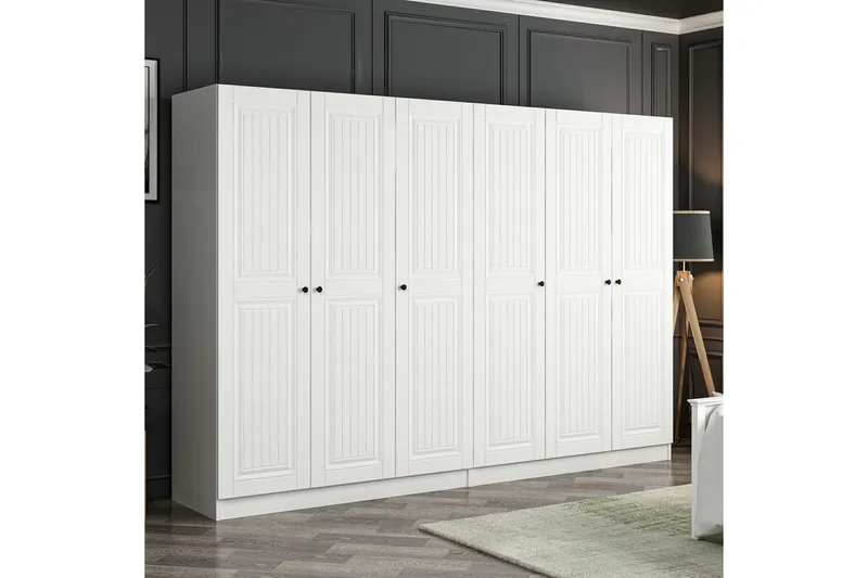 Fruitland Garderobe 270 cm - Hvit - Oppbevaring - Klesoppbevaring - Garderober & garderobesystem
