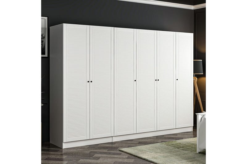 Fruitland Garderobe 270 cm - Hvit - Oppbevaring - Klesoppbevaring - Garderober & garderobesystem