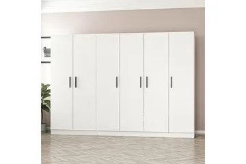 Fruitland Garderobe 270 cm - Hvit - Oppbevaring - Klesoppbevaring - Garderober & garderobesystem