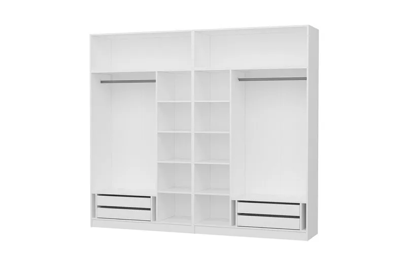 Fruitland Garderobe 270 cm - Hvit - Oppbevaring - Klesoppbevaring - Garderober & garderobesystem