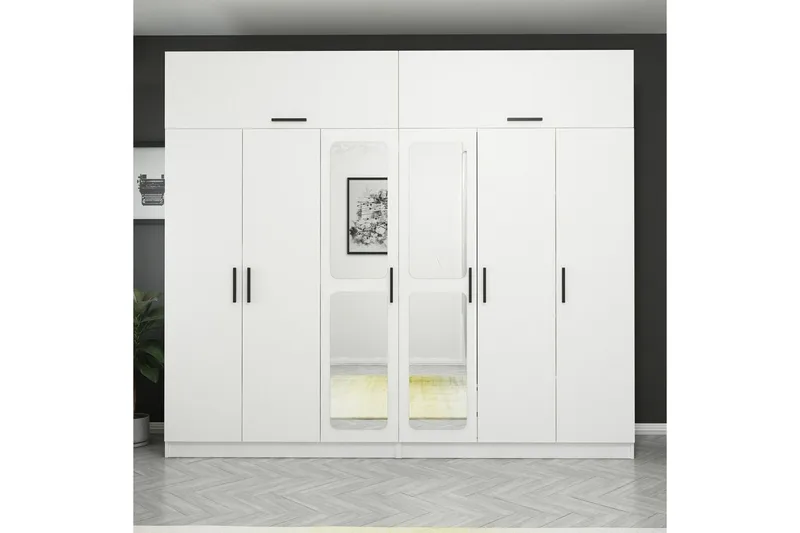 Fruitland Garderobe 270 cm, Hvit