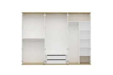 Fruitland Garderobe 270x206 cm - Hvit - Oppbevaring - Klesoppbevaring - Garderober & garderobesystem